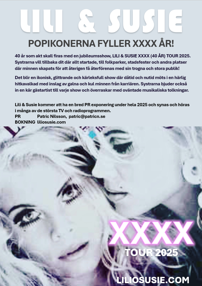 Lili & Susie firar 40 år som artister!